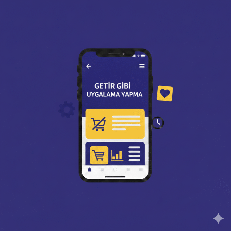 Getir gibi uygulama yapma