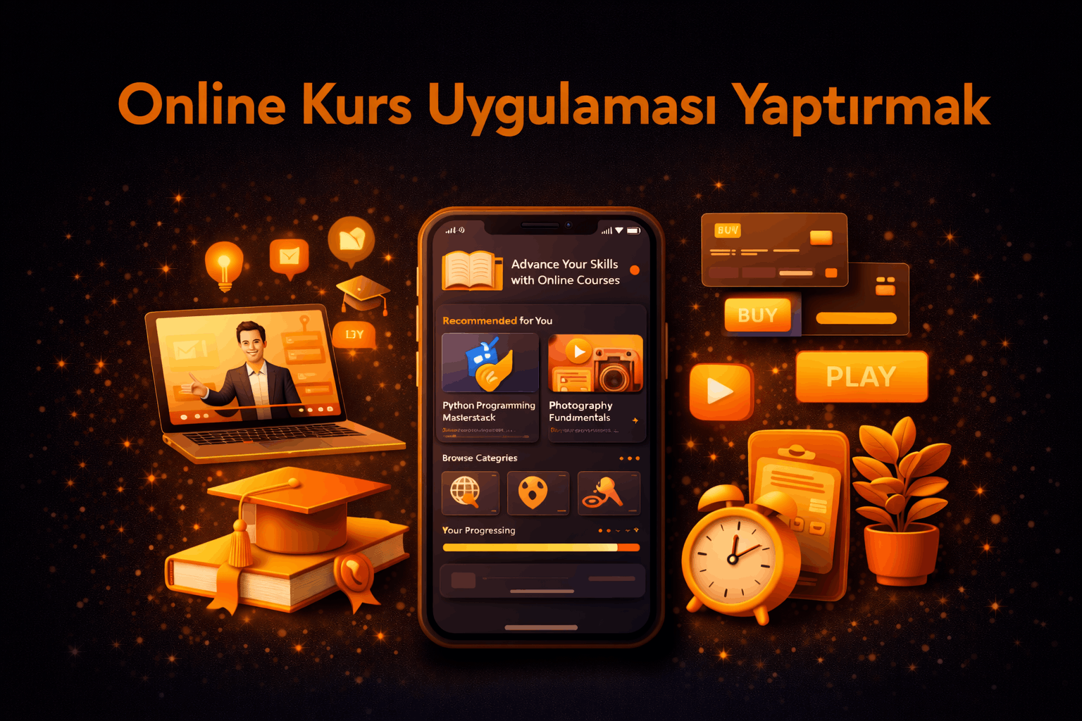 Online kurs uygulaması yaptırmak