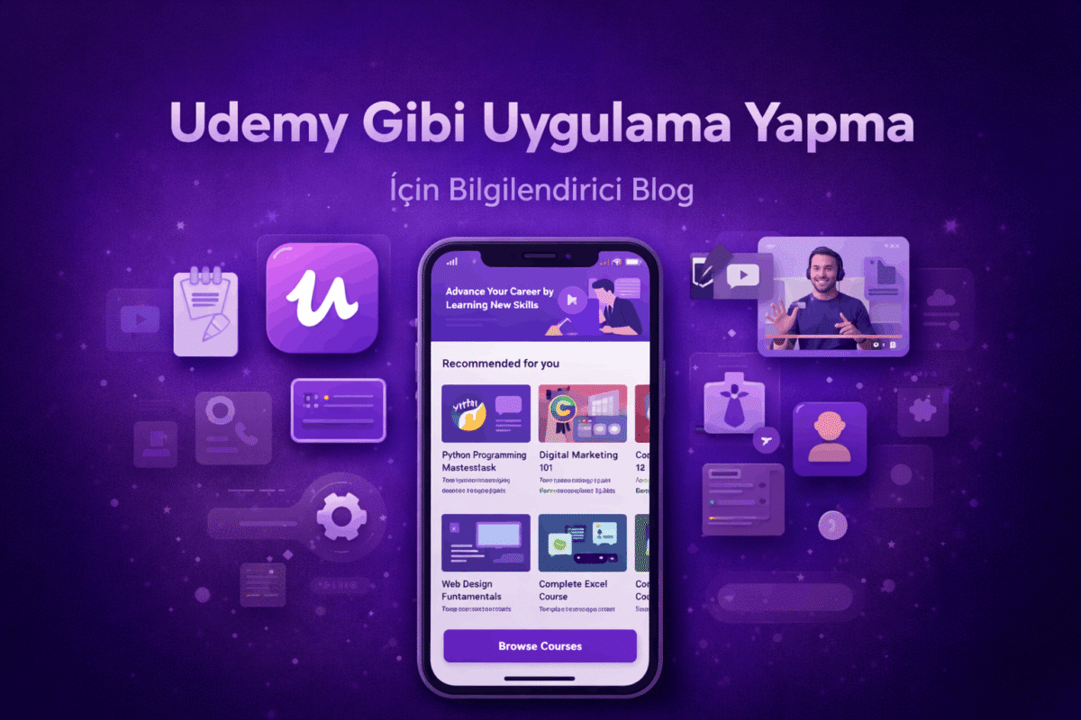 Udemy benzeri uygulama yapma