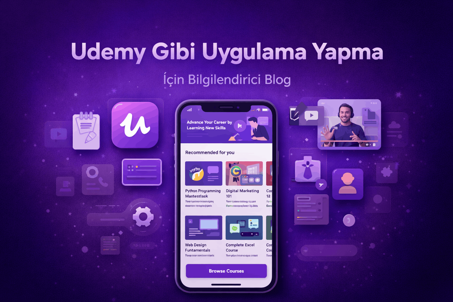 Udemy benzeri uygulama yapma