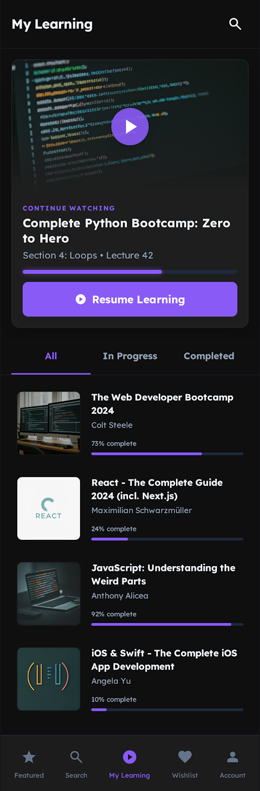 Udemy tarzında uygulamalar nasıl çalışır