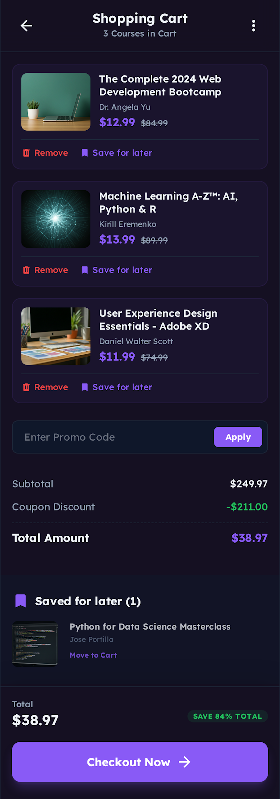 Udemy gibi uygulama yapma ücretsiz