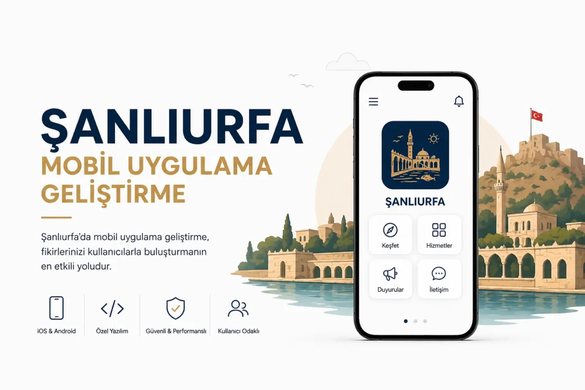 Şanlıurfa mobil uygulama geliştirme ajansı