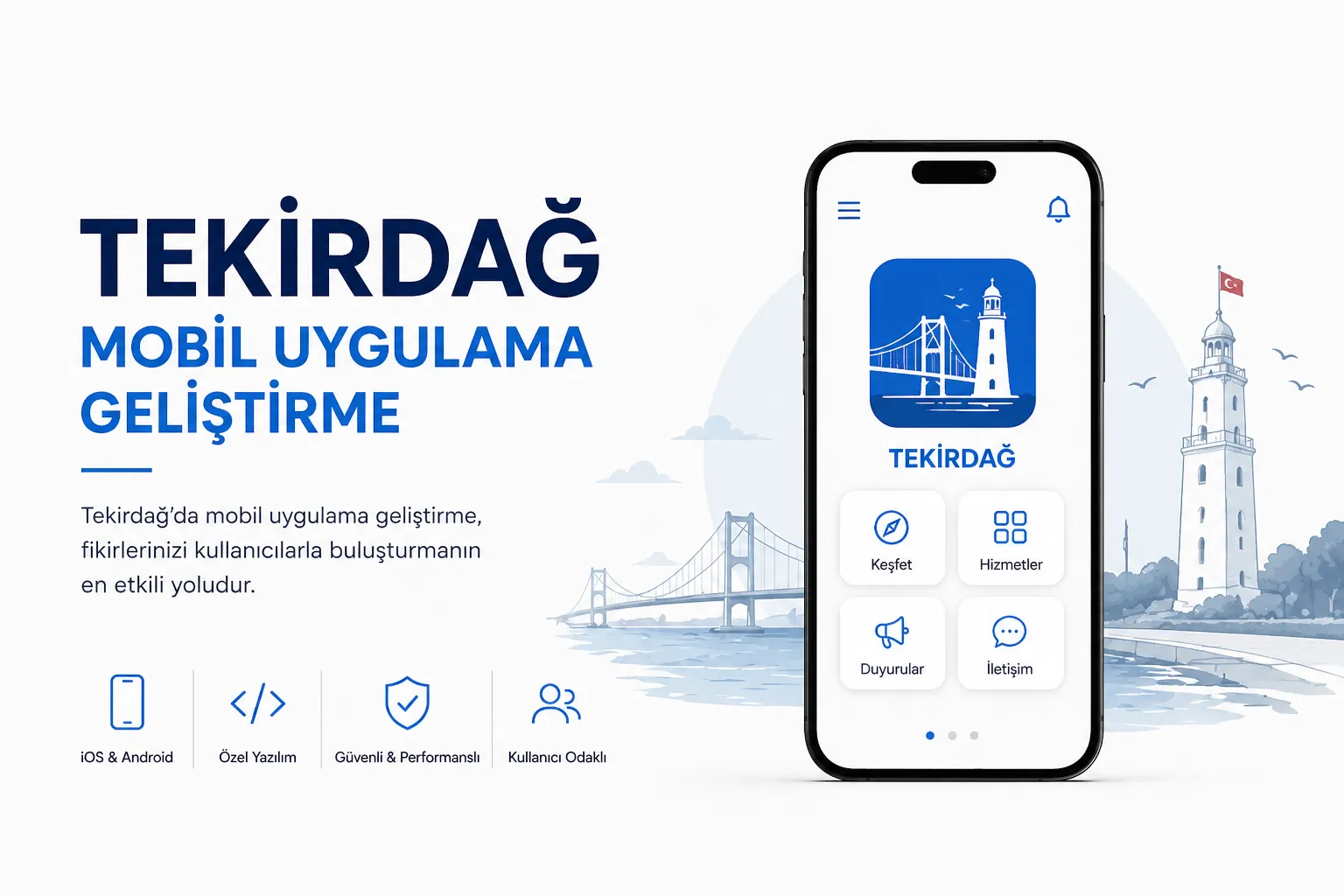 Tekirdağ mobil uygulama geliştirme