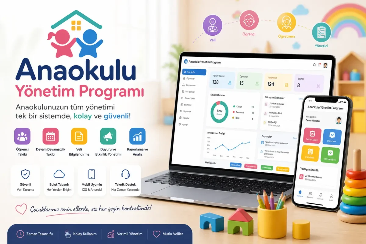Anaokulu yönetim programı