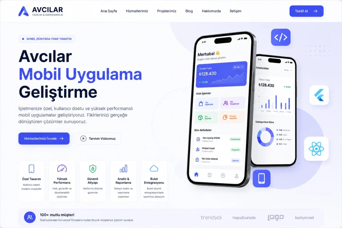 Avcılar mobil uygulama geliştirme ajansı