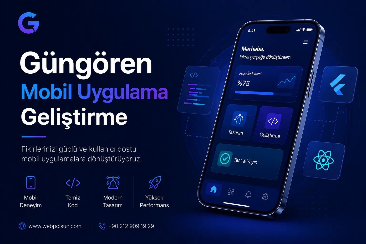 Güngören mobil uygulama geliştirme