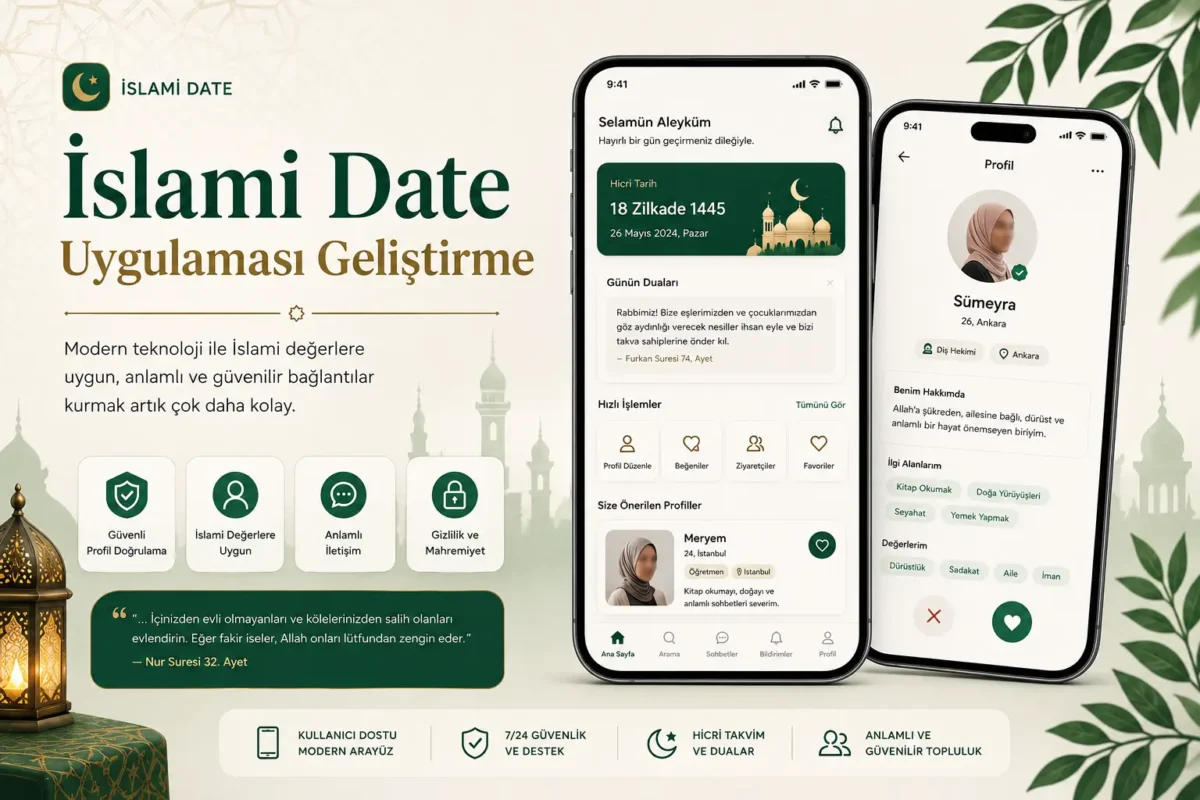 İslamı date uygulaması geliştirmek