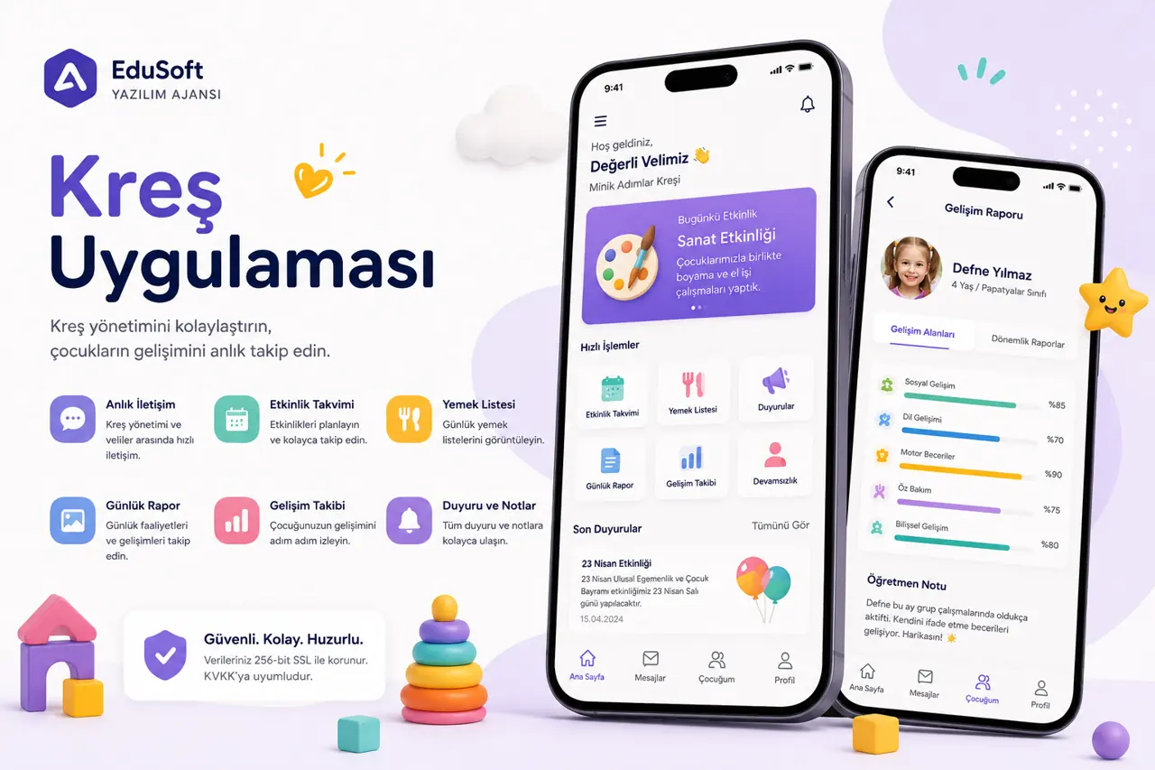 Kreş uygulaması geliştirme