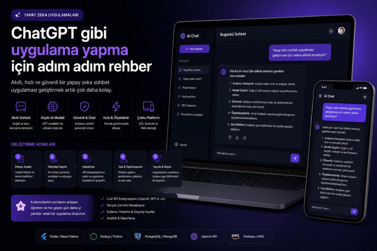 chatgpt gibi uygulama yapma