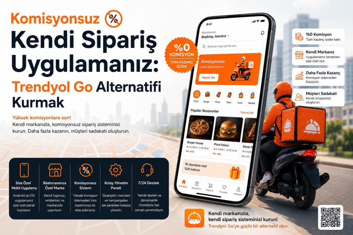 komisyonsuz sipariş uygulaması