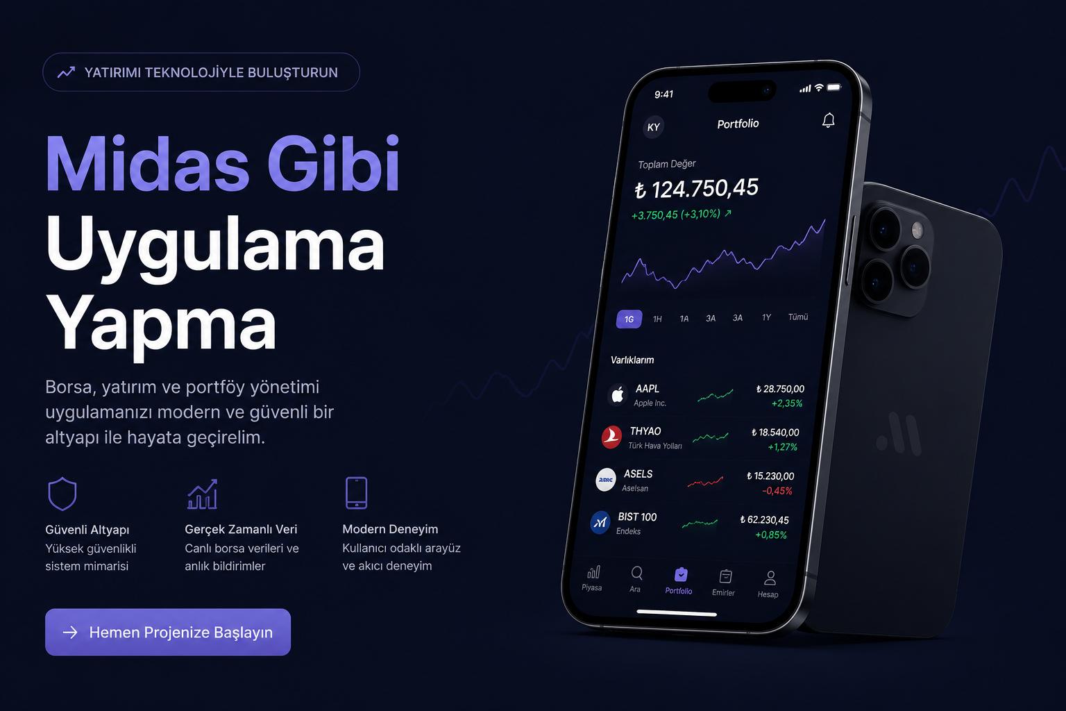 midas gibi uygulama yapma