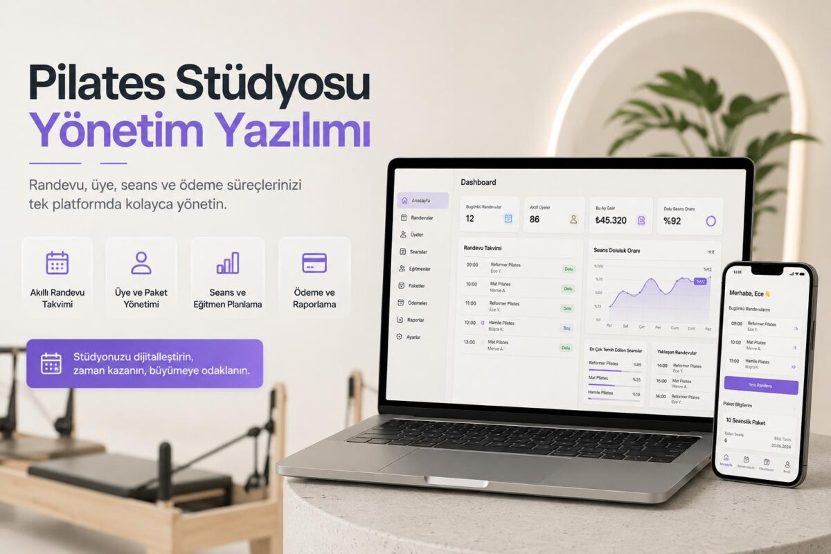 pilates stüdyosu yönetim yazılımı